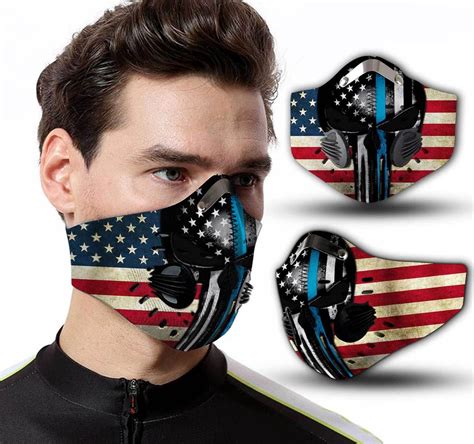 Us Police Punisher Skull N95 Filter Face Mask Robinplacefabrics