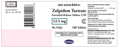 Zolpidem Extended Release Fda Prescribing Information Side Effects