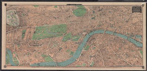 The Enlarged Pictorial Plan Of London England 1910 Rpapertowns