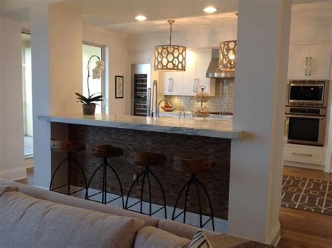 Awesome Breakfast Bar Between Kitchen And Living Room Freestanding Bench