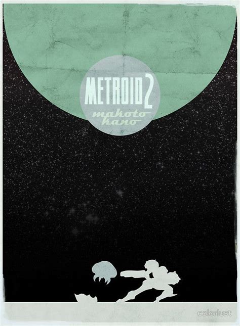 Minimalist Video Games Metroid 2 Poster By Colorlust Metroid Geek