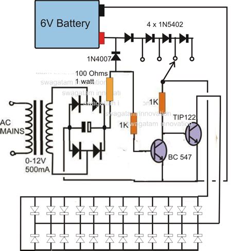 Simple Led Bulb Circuit Diagram