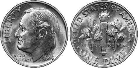 1946 Roosevelt Dime Roosevelt Dimes