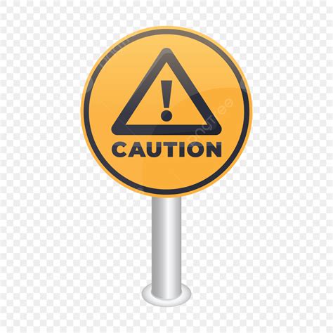 Caution Signs Clipart Vector Caution Sign Board Yellow Warning