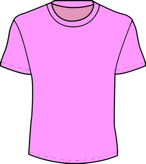 Blank Pink T Shirt Clipart Best