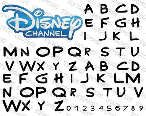 Disney Channel Font Disney Channel Svg Disney Channel Font Etsy