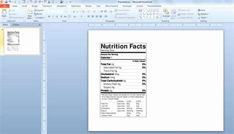 Placement of the text is an important element. Nutrition Label Template Free in 2020 | Nutrition facts ...