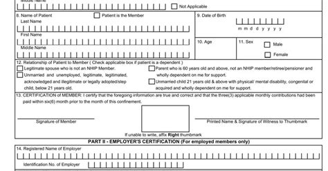 Cf2 Philhealth Form ≡ Fill Out Printable Pdf Forms Online