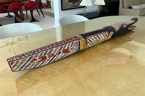 An Australian Aboriginal Wood Carving Of A Crocodile