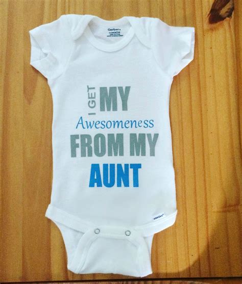 From your head to your toes, find apparel that fits your unique sense of style. I Get My Awsomeness From My Aunt, Onesie For baby, Baby ...