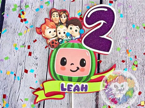 Cocomelon Cake Topper Style 1 2nd Birthday Party Themes 2nd Birthday