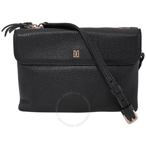 Daks Ladies Cunard Black Leather Crossbody Bag Whss18213 Bl 8e 5060509611898 Handbags Daks