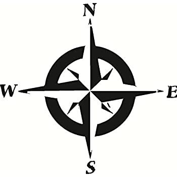 A video tutorial on how to figure out direction based on the sun is available towards the end of this article. Amazon.com: Compass Rose N E S W Vinyl Wall Art, north ...