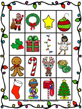 Pacman de navidad, ahorcados, sopas de letras, 3 en raya, puzzles rompecabezas. Loteria Navidena by Angie's Schoolhouse | Teachers Pay ...