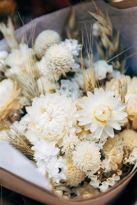 Dried Flower Bouquet Closeup By Stocksy Contributor Kristin Duvall