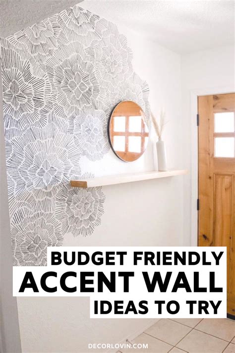 Budget Friendly Diy Accent Wall Ideas In 2020 Diy Accent Wall Accent