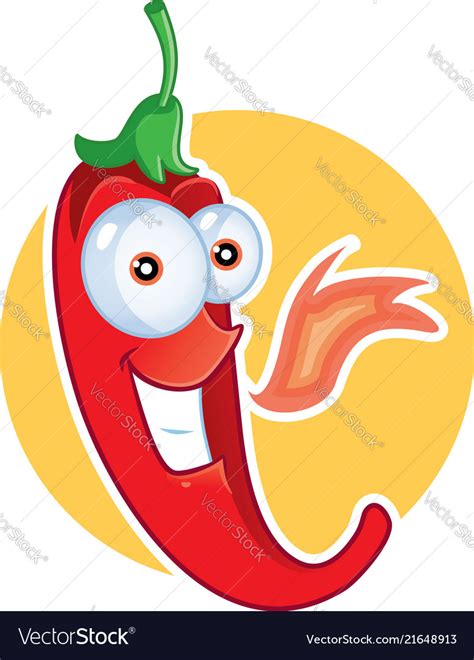 Red Chili Pepper Mascot Royalty Free Vector Image