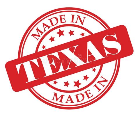 Made In Texas Stamp Stock Illustration Illustration Of Assembled