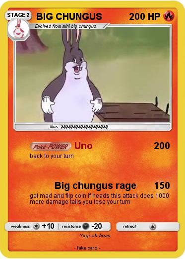 Pokémon Big Chungus 406 406 Uno My Pokemon Card