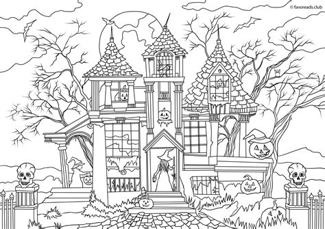 Halloween Bundle Printable Adult Coloring Pages From Etsy