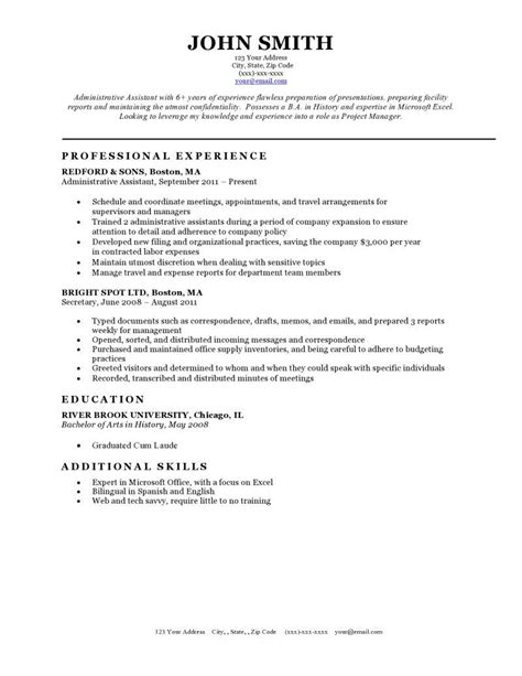 free classic resume templates in microsoft word format creativebooster