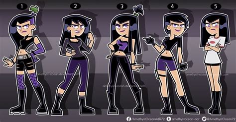 Sam Outfits Part 3 By Amethyst Ocean Danny Phantom Phantom Comics Danny Phantom Funny
