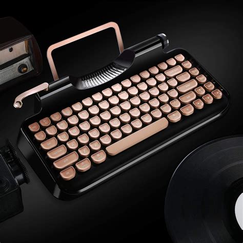 Rymek Typewriter Style Mechanical Wired And Wireless Keyboard Petagadget