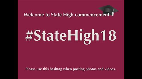 State College Area High School Graduation 2018 C Net Live Stream