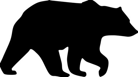 Bear Silhouette Add A Touch Of Nature And Elegance To Your Designs