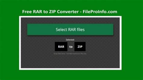 Online Free RAR To ZIP Converter By FileProInfo JBlog