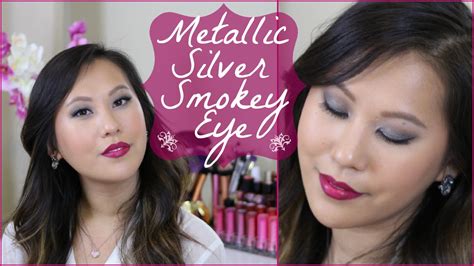 Metallic Silver Smokey Eye Perfect For Winter And Holiday Parties Youtube