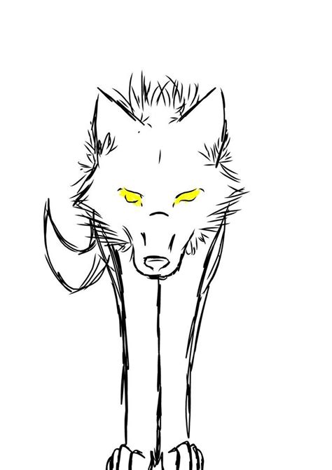 Simple Wolf Sketch By Dkpally On Deviantart Wolf Sketch Wolf Face
