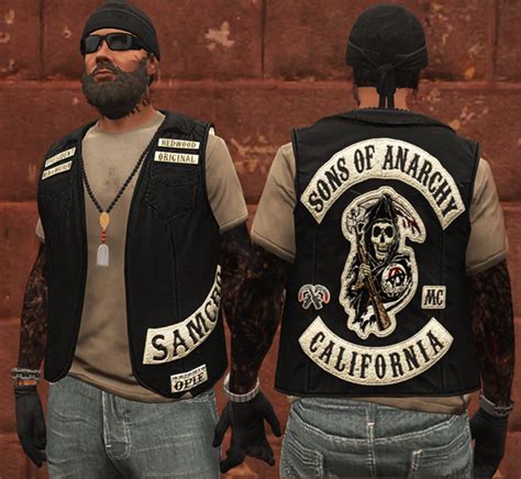 Sons Of Anarchy Pack Mp Male Mc Vest Sp Fivem Gta5