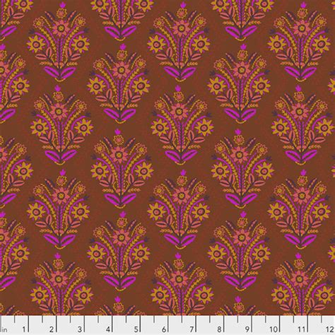 Anna Maria Horner Pwah140 Tambourine Stitchery Brass Fabric By Yd 26209