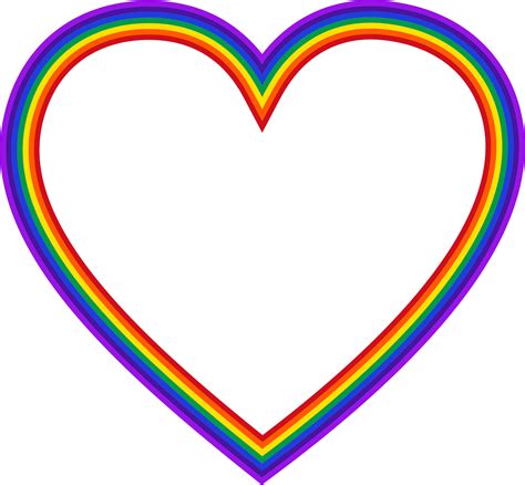 Rainbow Heart Pictures Clipart Best