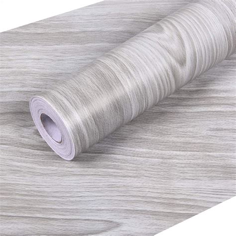 Wall Paper Gray Wood Contact Paper 177 X 118 Pvc Self Adhesive Wood
