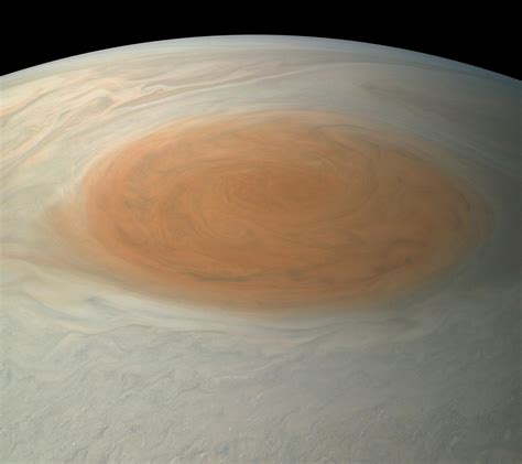 Jupiters Great Red Spot In True Color Nasa Solar System Exploration