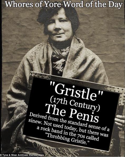 Whores Of Yore On Twitter Word Of The Day Gristle