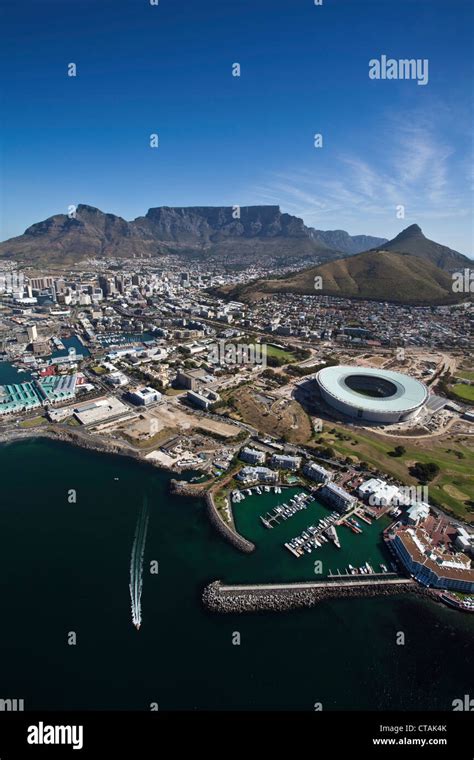 Luftbild Auf Und Greenpoint Stadium Kapstadt Western Cape Südafrika