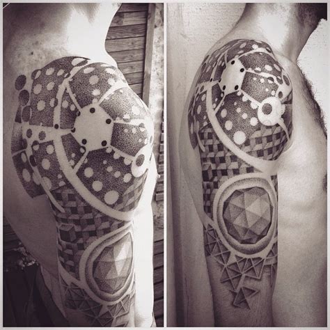 Incredible Shoulder And Arm Geometry Tattoo Sleeve Best Tattoo Ideas