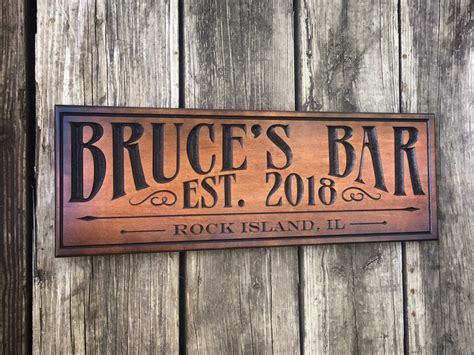 Buy Hand Crafted Bar Sign Man Cave Sign Pub Sign Made To Order From