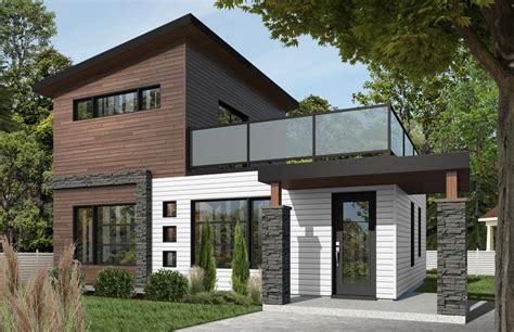 Contemporary Style House Plan 2 Beds 2 Baths 924 Sqft Plan 23 2297