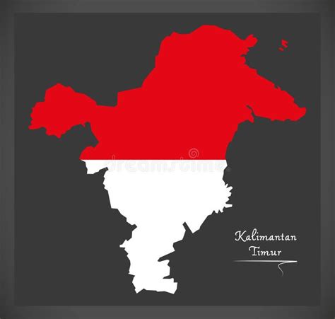 Indonesia Administrative Map Flag Stock Illustrations Indonesia Administrative Map Flag