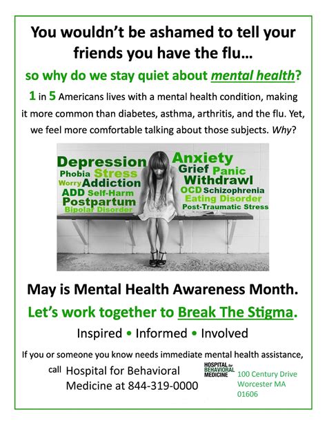 Mental Health Awareness Month Hospital For Behavioral Medicine
