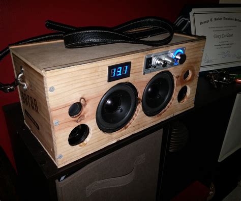 I have built up quite the collection of scrap lumber over the last view years and needed to find ways to use it up. Portable Bluetooth Speaker Boombox | Boombox, Diy boombox, Bluetooth speakers portable
