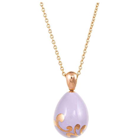 Fabergé Essence Rose Gold Egg Pendant For Sale At 1stdibs Second Hand Faberge Egg Pendants