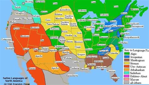 Map Of Native American Tribes 1700s