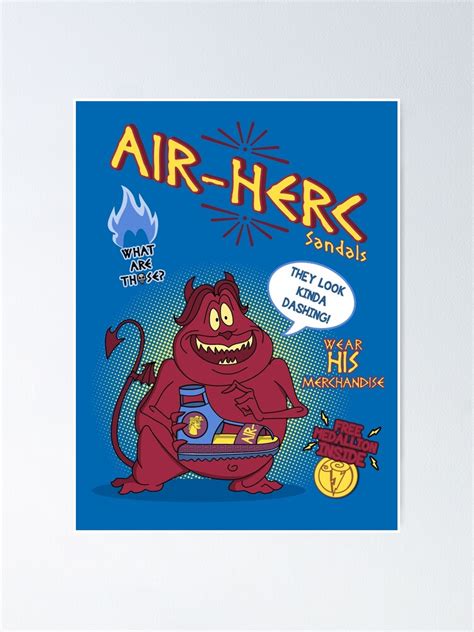 Air Herc Sandals Poster By Lanfa Redbubble