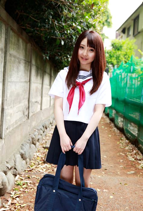 Sexy Models Exposed Yoshiko Suenaga Cute Japanese School Girl Costume