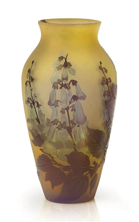 A French Bluebells Cameo Glass Vase By Emile GallÉ Circa 1900 Vase Crafts Diy Vase Vase
